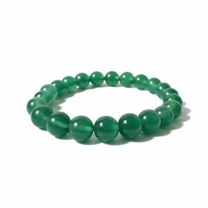 Green Aventurine Healing Bracelet For Balance & Inner Calm Stretchable Beaded De